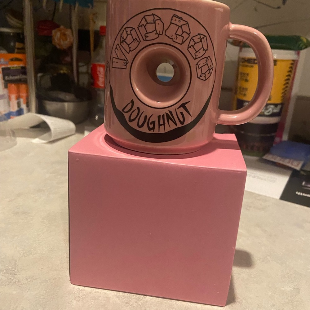 Voodoo Doughnut Pink Ceramic Mug